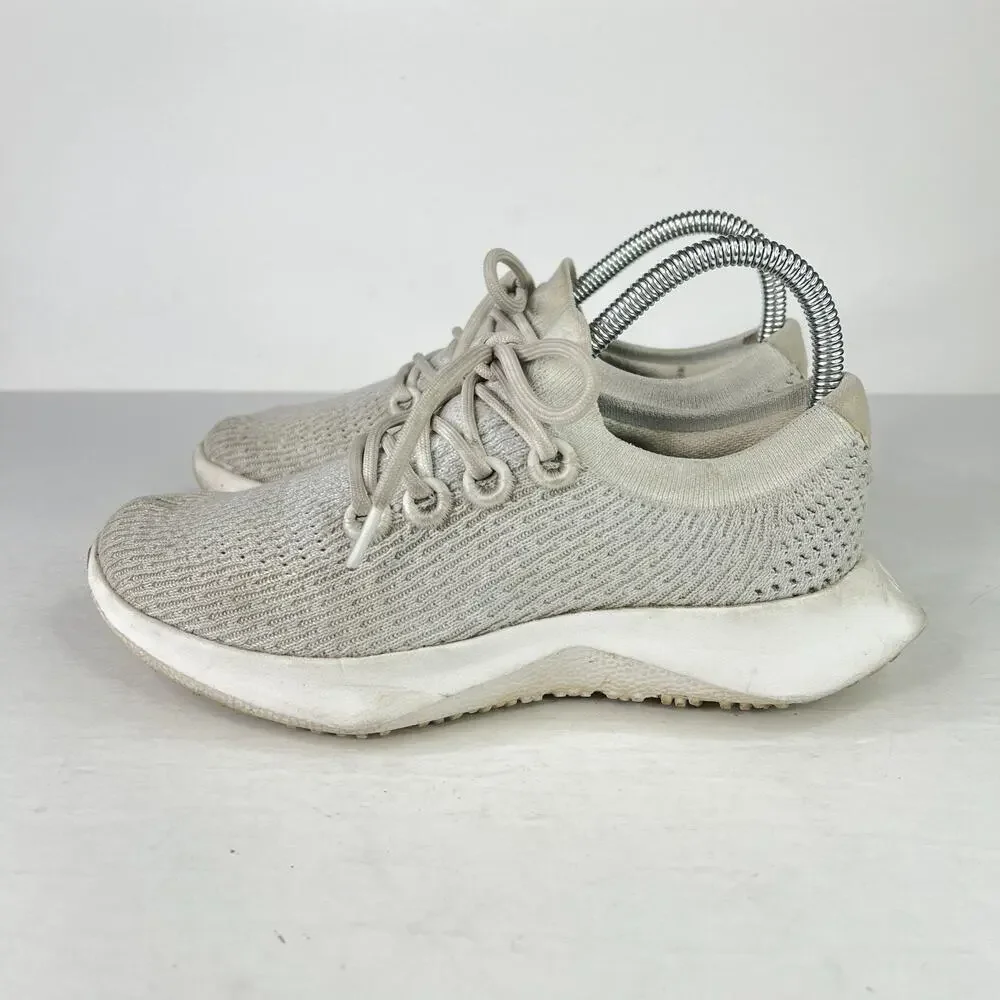 Allbirds TD2 Tree Dasher 2 Mesh Knit Shoe Sneakers Light Gray Womens 6